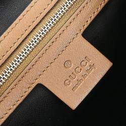 Pre Owned حقيبة هوبو غوتشي غوتشيسيما بنية جيجي توينز