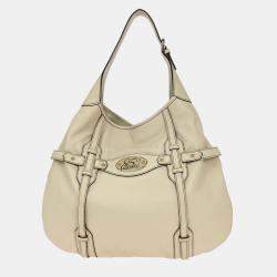 مملوكة مسبقًا Gucci Off-White Leather 85Th Anniversary Handbag