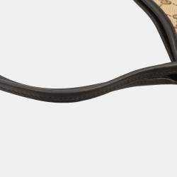 Pre Owned Gucci Brown Beige Gg Tote Bag