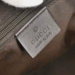 Pre Owned Gucci Brown Beige Gg Tote Bag