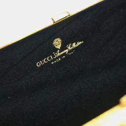 مملوكة مسبقًا Gucci Gold Metal Gg Pouch Chain Shoulder Bag