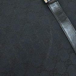 مملوكة مسبقًا Gucci GG Jackie Black Canvas Shoulder Bag