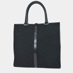 مملوكة مسبقًا Gucci GG Jackie Black Canvas Shoulder Bag