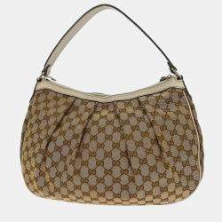 Pre Owned Gucci Brown Gg Handbag