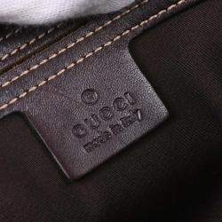 مملوكة مسبقًا حقيبة كتف غوتشي GG بي في سي بني