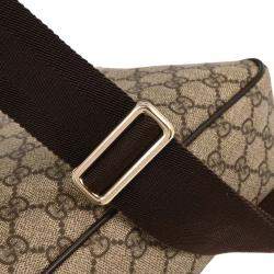 مملوكة مسبقًا حقيبة كتف غوتشي GG بي في سي بني