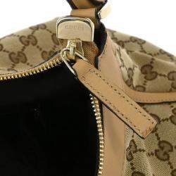مملوكة مسبقًا Gucci Beige Gg Abbey D Ring Handbag