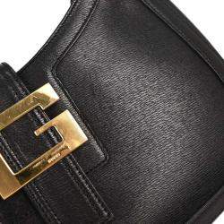 مملوكة مسبقًا Gucci Black Leather Shoulder Bag
