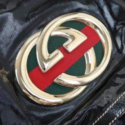 مملوكة مسبقًا حقيبة يد غوتشي بريت بي في سي سوداء