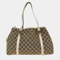 مملوكة مسبقًا Gucci Brown GG Tote Handbag