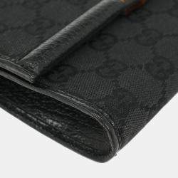 مملوكة مسبقًا Gucci Black GG Bamboo Shoulder Bag