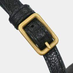 مملوكة مسبقًا Gucci Black GG Bamboo Shoulder Bag