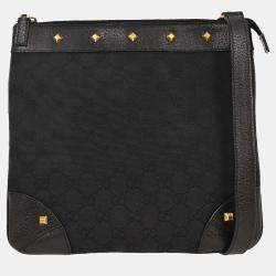 مملوكة مسبقًا Gucci Black GG Shoulder Bag