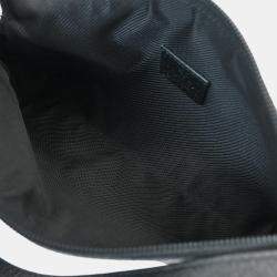 Pre Owned Gucci Black Gg Abbey D Ring Handbag