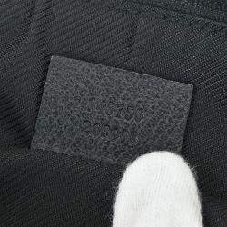 Pre Owned Gucci Black Gg Abbey D Ring Handbag