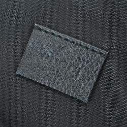 Pre Owned Gucci Black Gg Abbey D Ring Handbag