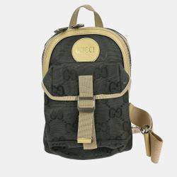 Pre Owned Gucci Gray Gg Body Bag