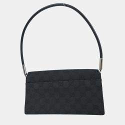 Pre Owned Gucci Black Gg Handbag