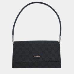 Pre Owned Gucci Black Gg Handbag