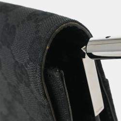 Pre Owned Gucci Black Gg Handbag
