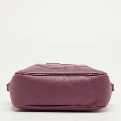 مملوكة مسبقًا Gucci Soho Disco Small Purple Leather Camera Crossbody Bag