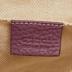 مملوكة مسبقًا Gucci Soho Disco Small Purple Leather Camera Crossbody Bag
