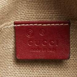 مملوكة مسبقًا حقيبة كروس بودي جلد غوتشيسيما حمراء غوتشي بري