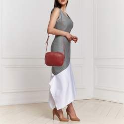 مملوكة مسبقًا حقيبة كروس بودي جلد غوتشيسيما حمراء غوتشي بري