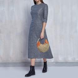 مملوكة مسبقًا Gucci Buckle Brown/Beige GG Canvas and Leather Hobo