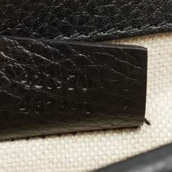 Pre Owned Gucci Crystal Dionysus Mini Black Leather Shoulder Bag