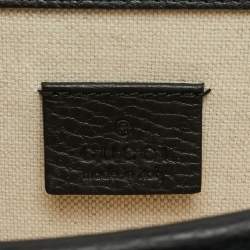 Pre Owned Gucci Crystal Dionysus Mini Black Leather Shoulder Bag