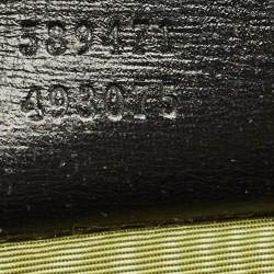 مملوكة مسبقًا Gucci GG Ring Flap Black Leather Shoulder Bag