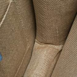 Pre Owned Gucci Dollar Interlocking G Small Light Blue Leather Shoulder Bag