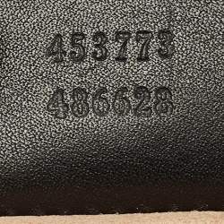 Pre Owned حقيبة يد غوتشي سلسلة جلد غوچيسيما أسود