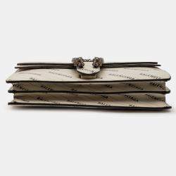 مملوكة مسبقًا حقيبة كتف غوتشي ديونيسوس جلد صغير مشروع اله اكر أبيض