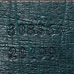 Pre Owned حقيبة كروس بودي جلد نعام أخضر داكن سوهوس ديسكو كاميرا من غوتشي