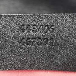 مملوكة مسبقًا Gucci GG Marmont Flap Medium Black Matelassé Velvet Shoulder Bag