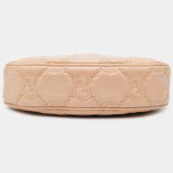 Pre Owned Gucci Brown Mini GG Marmont Matelasse Leather Satchel