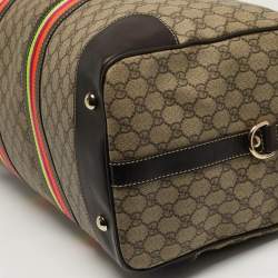 مملوكة مسبقًا حقيبة غوتشي دافل شيري لاين كانفاس وسوبريم GG بيج/ برتقالي وجلد