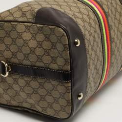 مملوكة مسبقًا حقيبة غوتشي دافل شيري لاين كانفاس وسوبريم GG بيج/ برتقالي وجلد