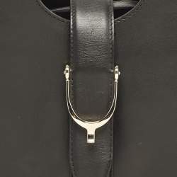 مملوكة مسبقًا حقيبة غوتشي يد علوية ستراب جلد ناعم سوداء