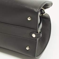 مملوكة مسبقًا حقيبة غوتشي يد علوية ستراب جلد ناعم سوداء