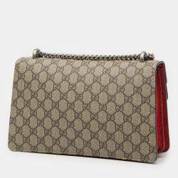 مملوكة مسبقًا حقيبة كتف غوتشي GG متوسطة ديونيسوس بنية حمراء