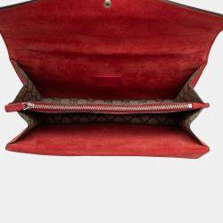 مملوكة مسبقًا حقيبة كتف غوتشي GG متوسطة ديونيسوس بنية حمراء