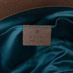 مملوكة مسبقًا Gucci Brown Small GG Supreme Web Ophidia Chain Crossbody