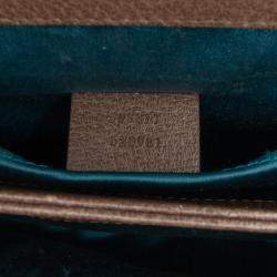 مملوكة مسبقًا Gucci Brown Small GG Supreme Web Ophidia Chain Crossbody