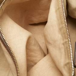 مملوكة مسبقًا حقيبة يد غوتشي سوكي جلد غوتشيسما لامع وردي ميتاليك