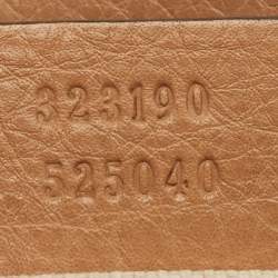 مملوكة مسبقًا حقيبة كروس بودي جلد بيج غوتشي سوهو مع سلسلة وغطاء