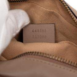 مملوكة مسبقًا Gucci Brown Mini GG Marmont Matelasse Leather Crossbody