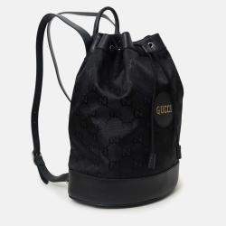 Pre Owned Gucci Black Monogram Econyl Nylon Off The Grid Backpack
